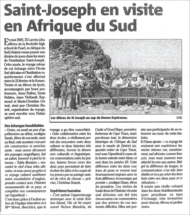 Voyage en Afrique du Sud