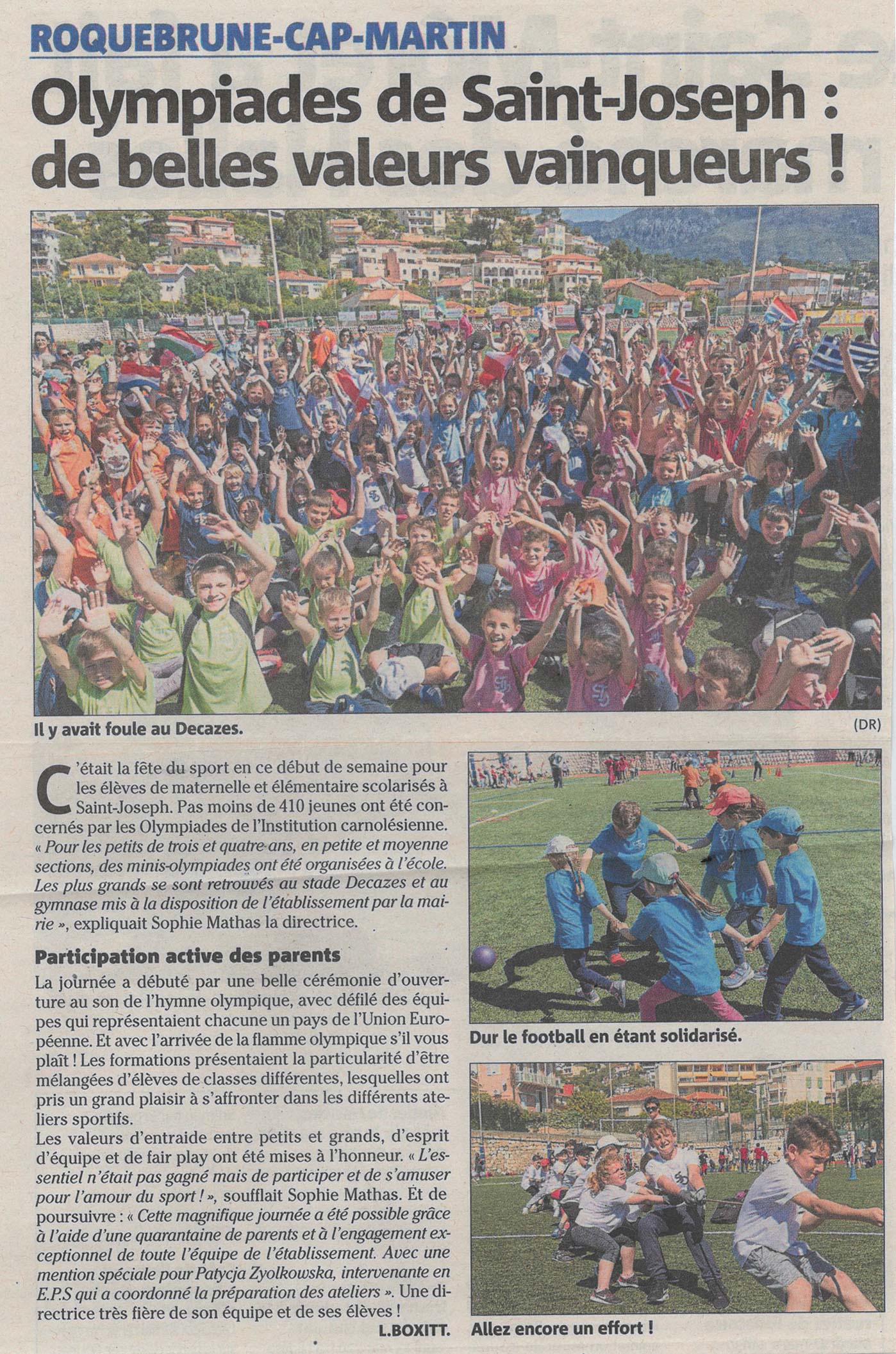 Olympiades de St-Joseph